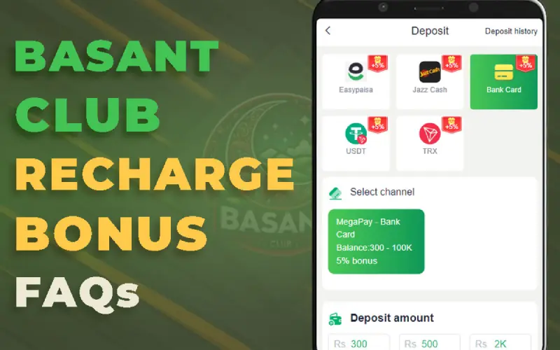 Basant Club recharge bonus